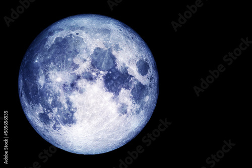 Fototapeta Naklejka Na Ścianę i Meble -  The moon in space on a dark background. Elements of this image furnishing NASA.