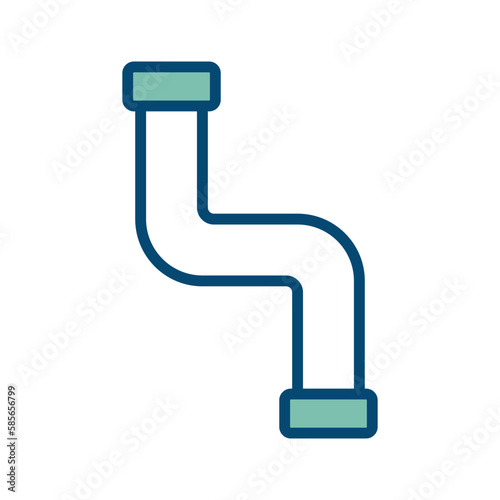 pipe plumbing icon vector design template in white background