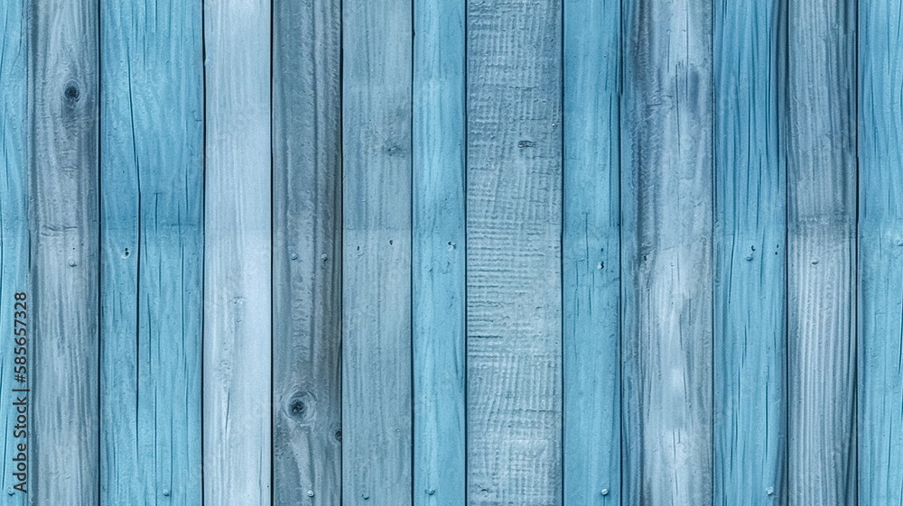 Old blue painted wood wall texture or background for your design