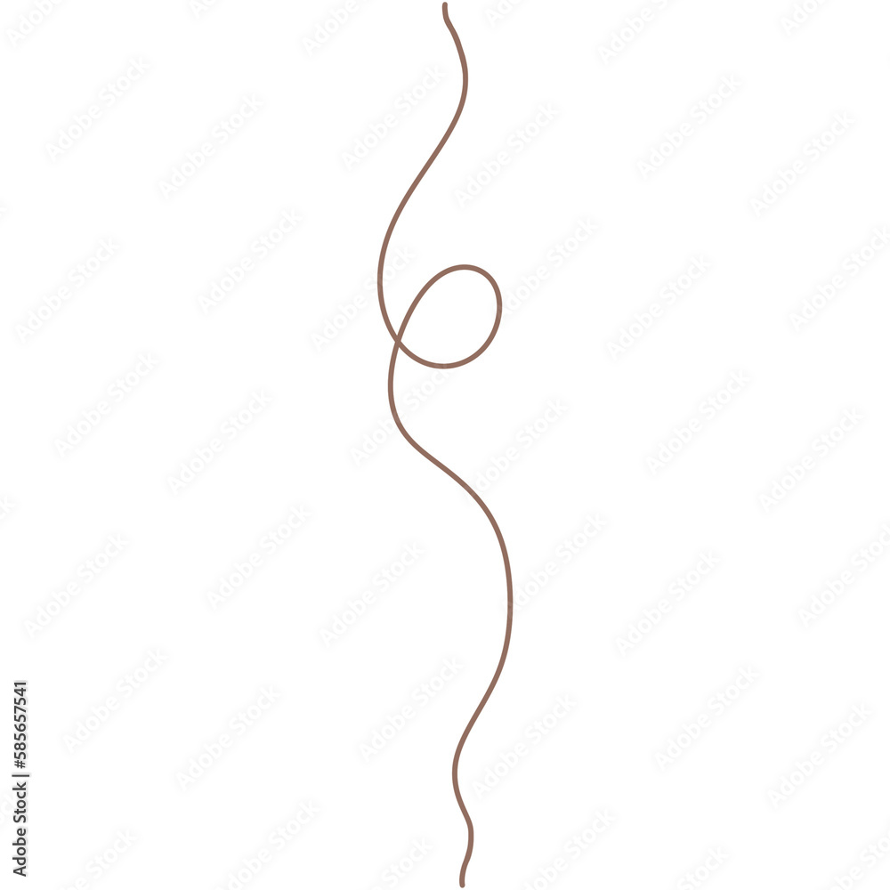 Hand drawn brown string clipart.Watercolor balloon string illustration isolated on transparent background. Hand drawn brown string clipart.Watercolor balloon string illustration isolated on transparent background.