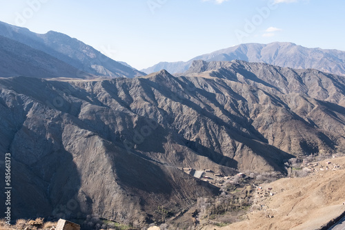 Travel through the rugged terrain on this winding mountain pass. Atlas Mountains Morocco