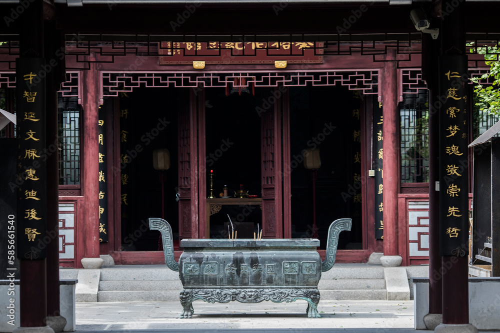 Fototapeta premium Chinese Temples Architectural Designs