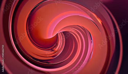 Circle in Pink and Orange. A background featuring circle in shades