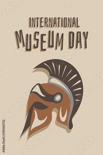 International Museum Day 18 May sketch illustration vector design poster.