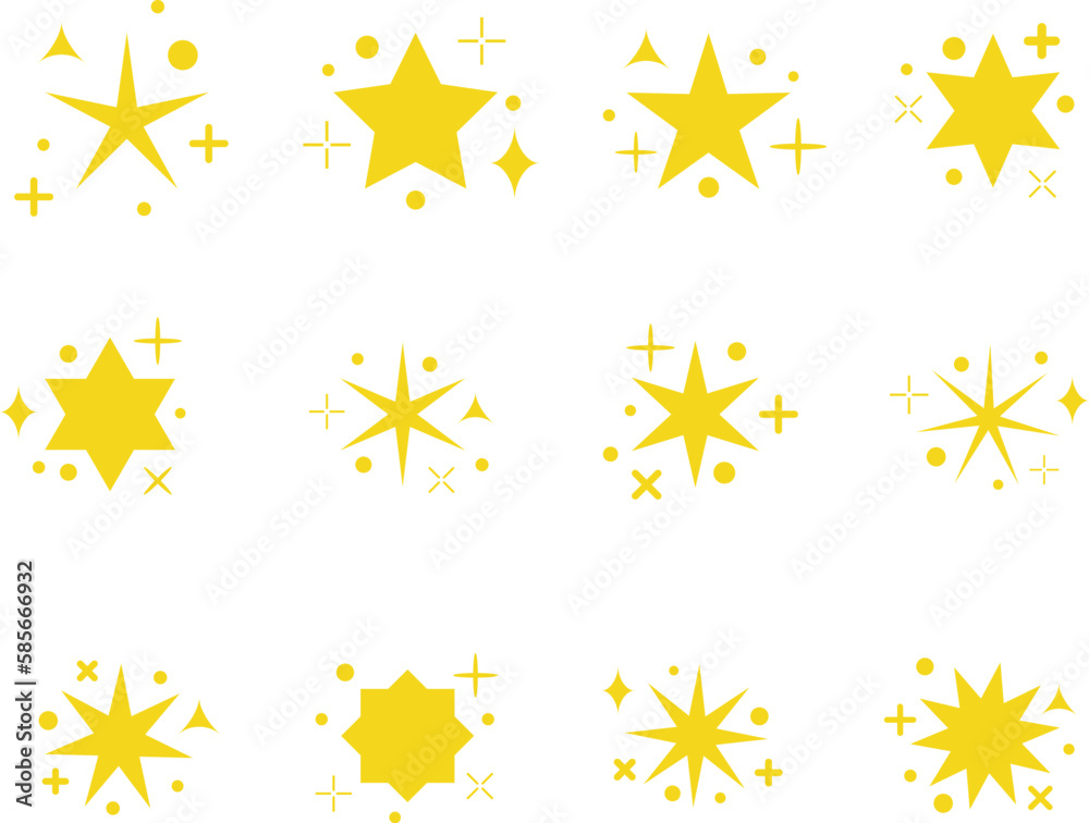 set of stars vector image or clipart. set of stars vector image or clipart.
