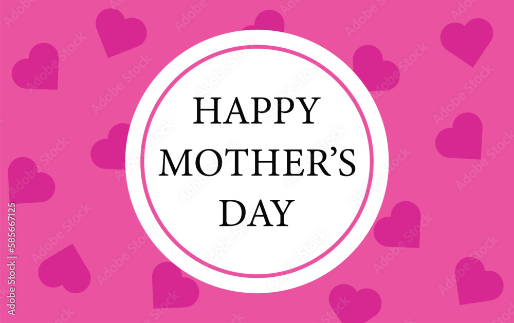 Mother's day simple greeting card