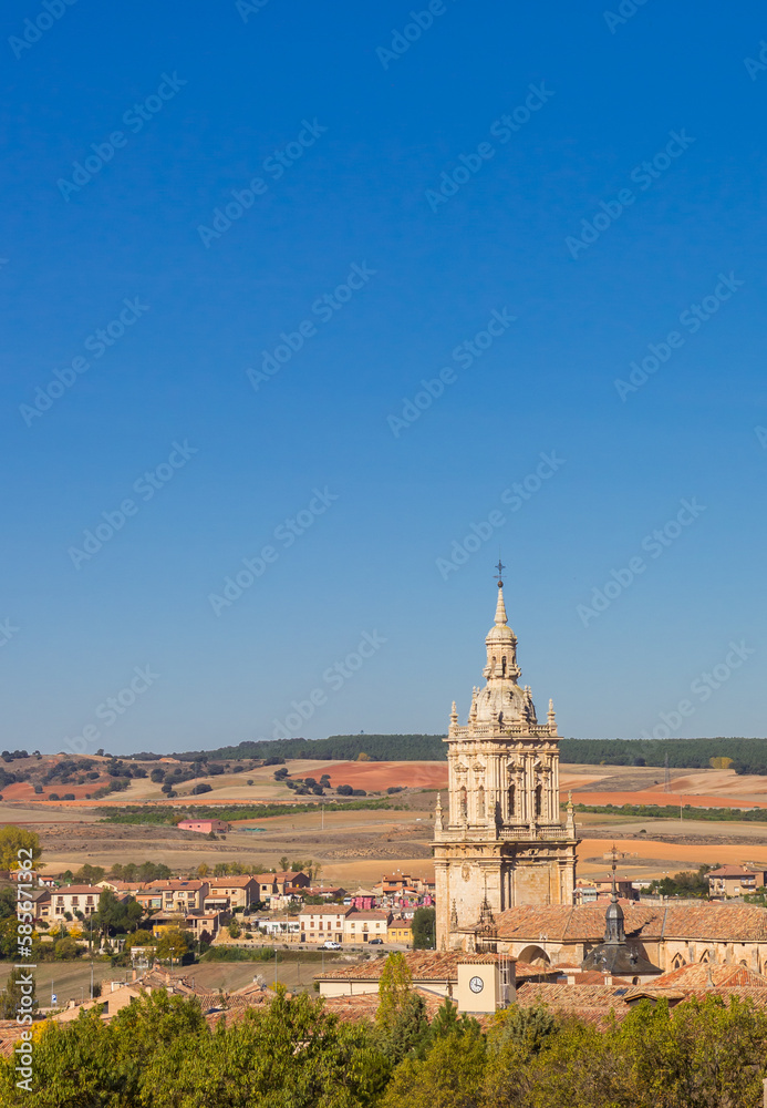 City skyline with the historic cathedral of Burgo de Osma, Spain