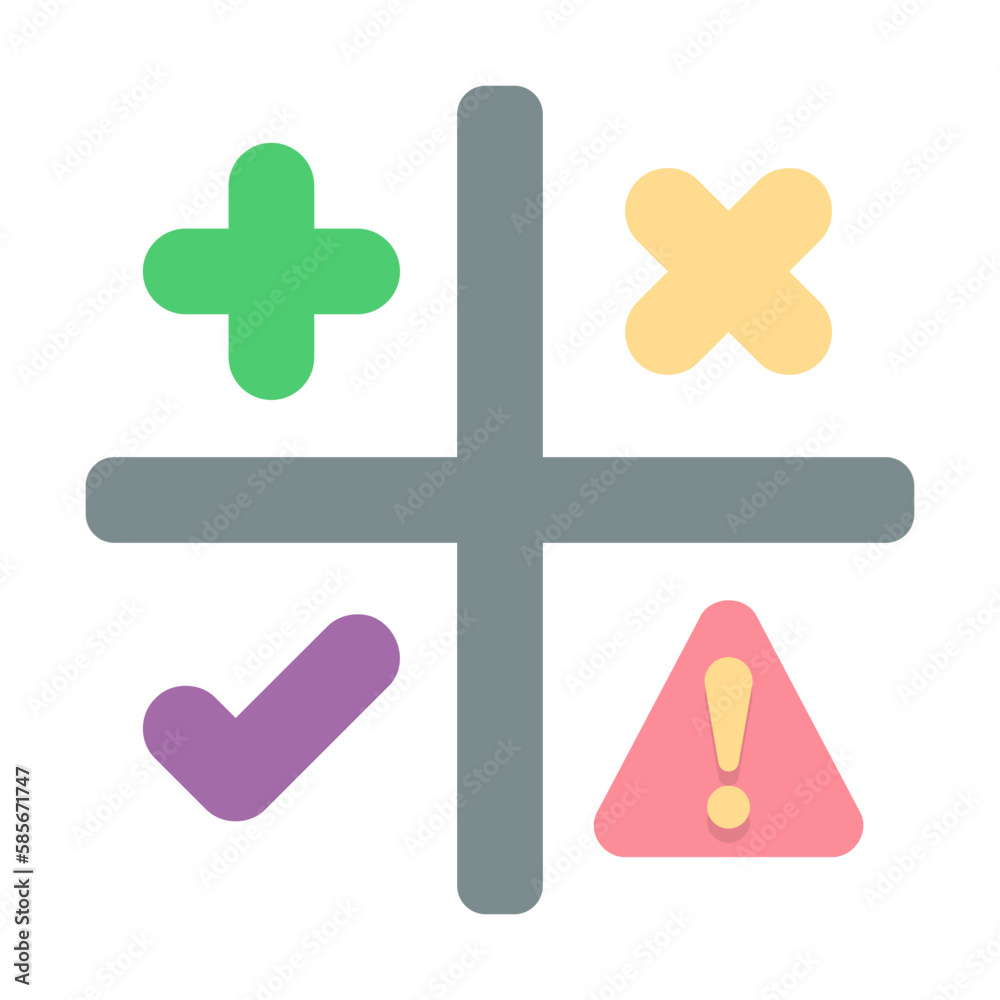 Obraz premium project management, swot icon