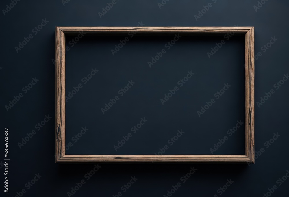 blank blackboard on wooden background, Wooden Texture Frame with dark background