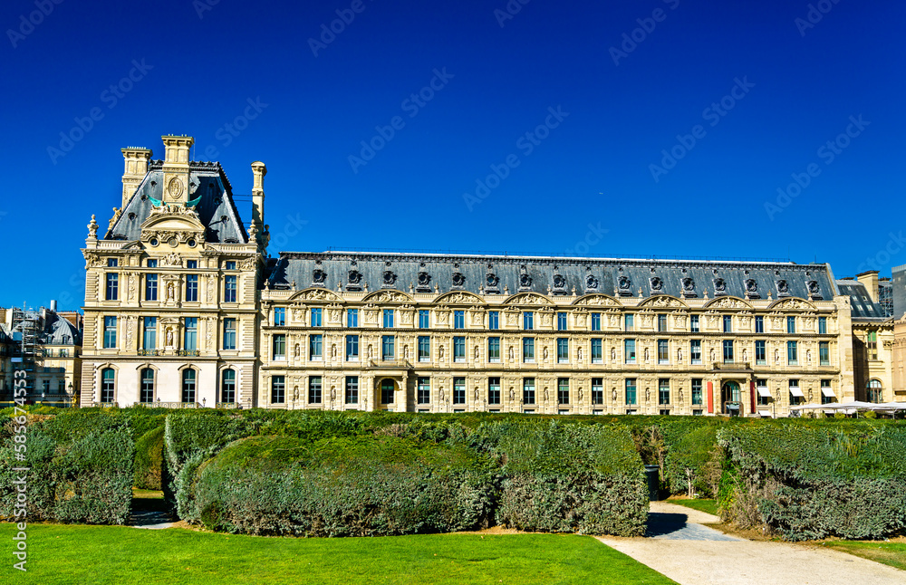 The Tuileries Garden near Louvre in Paris, France