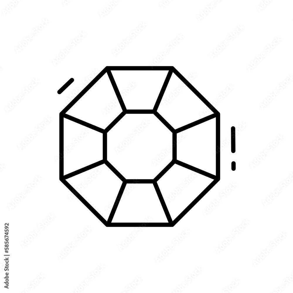 Illustration vector graphic of the Diamond. Diamond's line art style is isolated on a white background. The illustration is suitable for web landing pages, stickers, etc. Illustration vector graphic of the Diamond. Diamond's line art style is isolated on a white background. The illustration is suitable for web landing pages, stickers, etc.