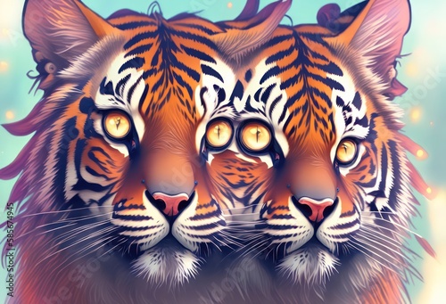 tiger head illustration  Tiger Tales  The Rich History and Cultural Significance of these Iconic Animals