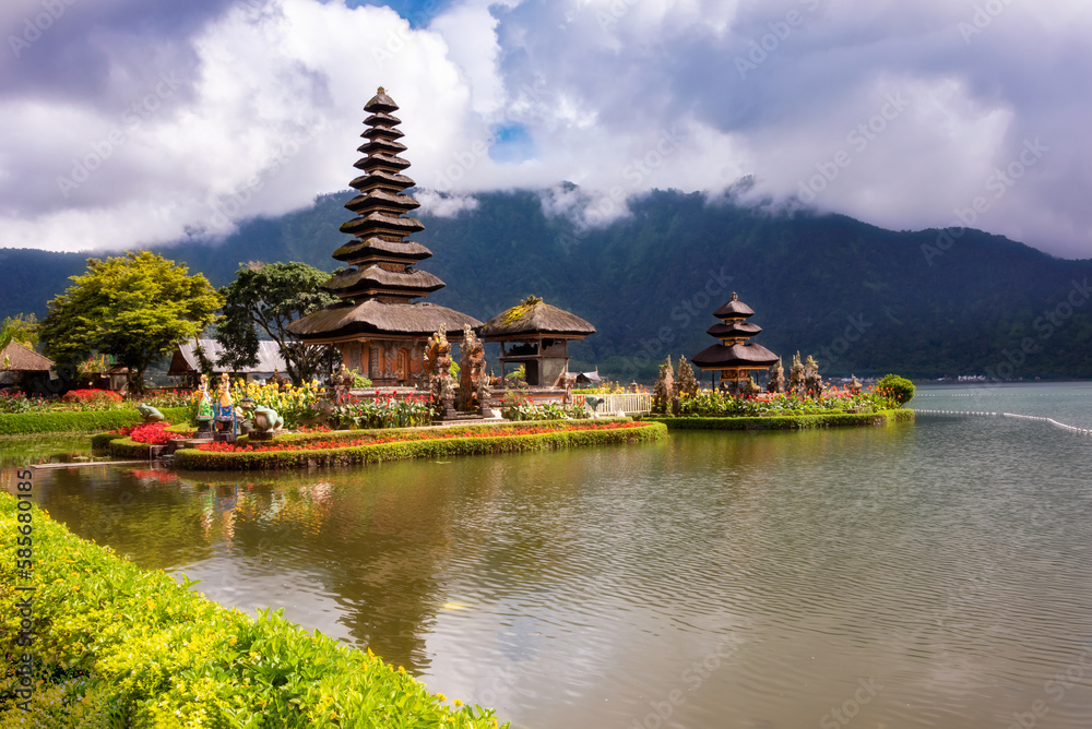 Pura Ulun Danu Bratan, hindu temple on Bali island, Indonesia Pura Ulun Danu Bratan, hindu temple on Bali island, Indonesia
