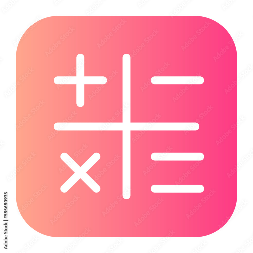 Obraz premium alculators gradient icon