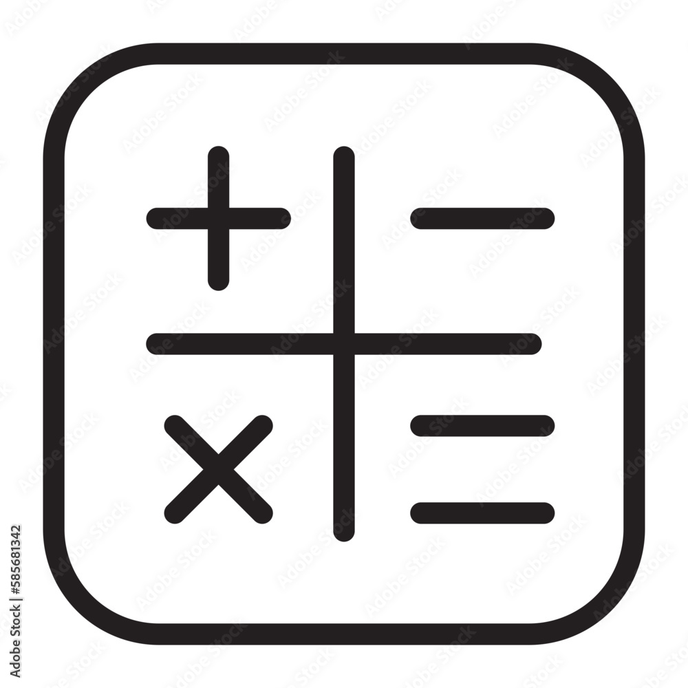 Obraz premium alculators line icon