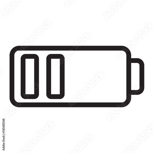 battery line icon