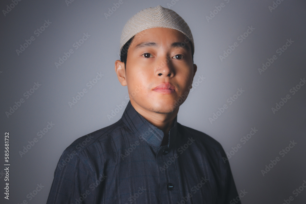 Portrait of Muslim man.