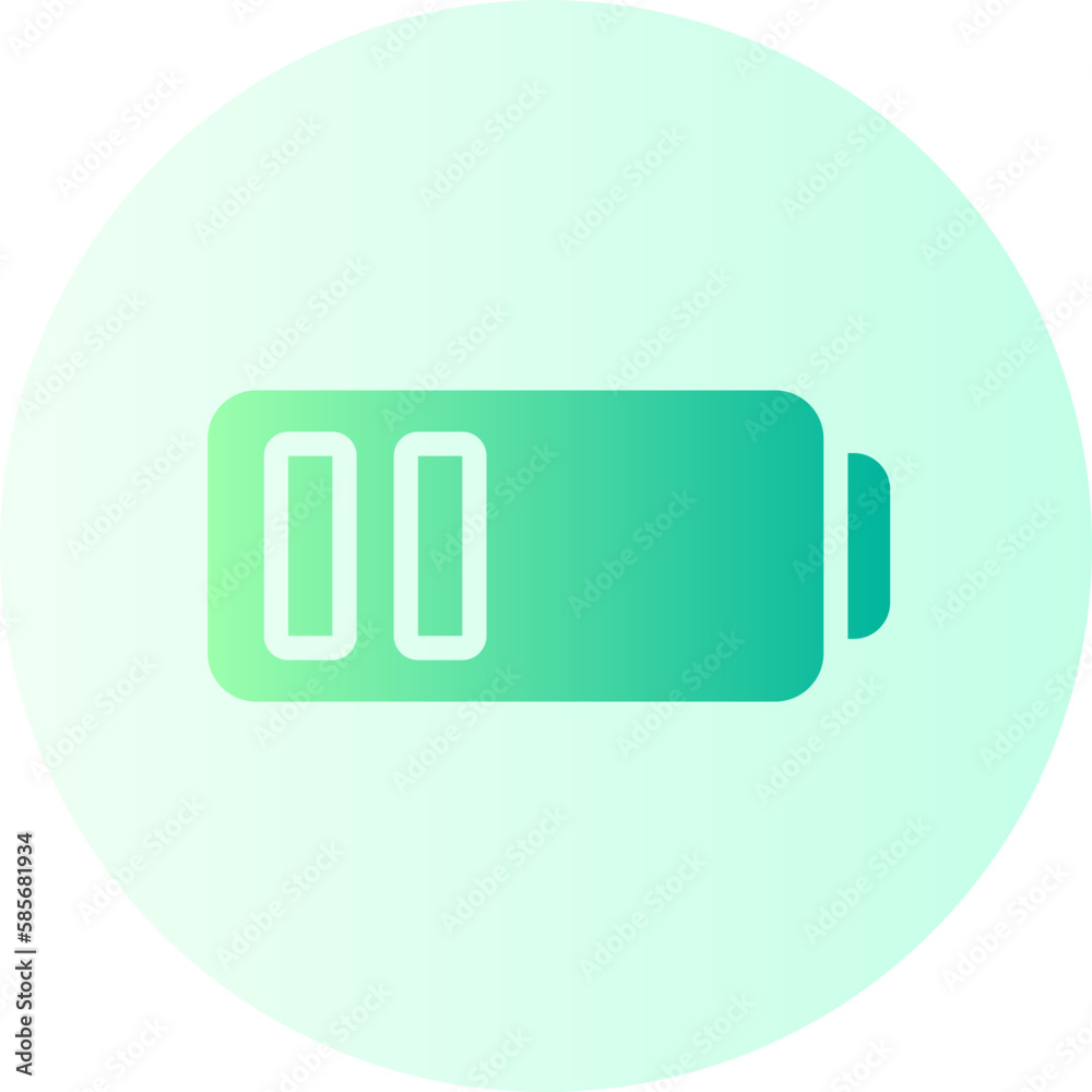 Fototapeta premium battery gradient icon