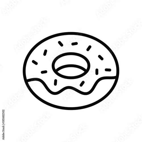 donut icon vector design template simple and modern