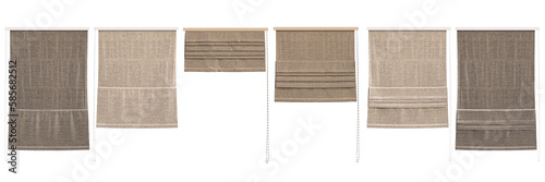 curtain isolated on a transparent background, interior decorations, 3D illustration, cg render