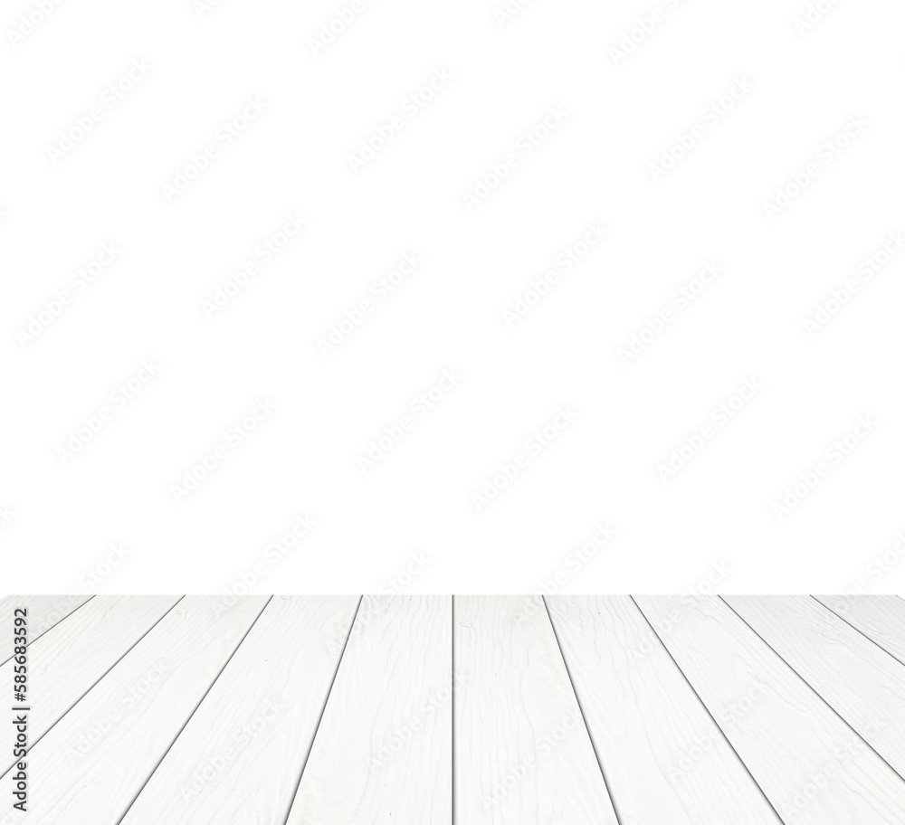white wood floor on transparent background png file