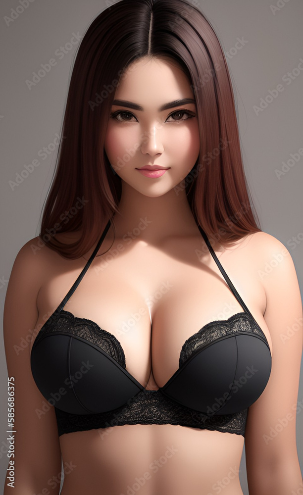 portrait of woman in lingerie. generative AI. portrait of woman in lingerie. generative AI.