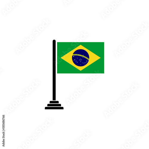 Brazil flags icon set, Brazil independence day icon set vector sign symbol