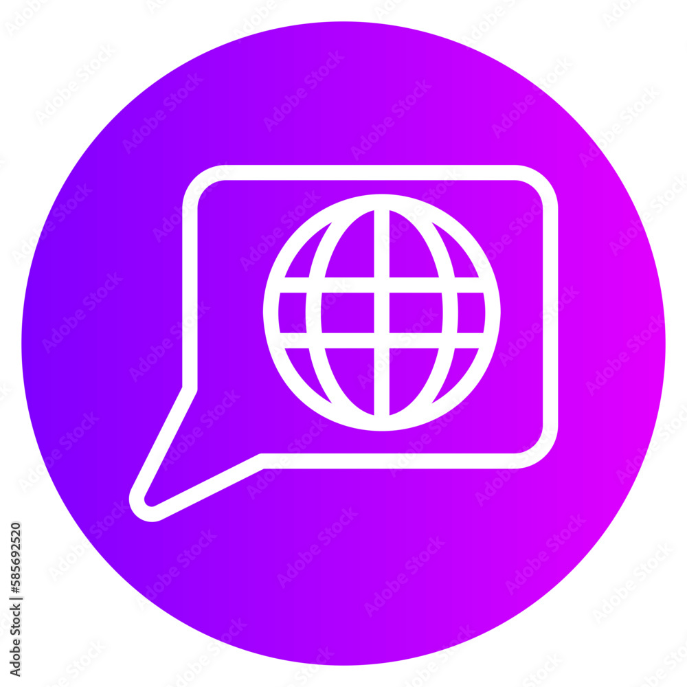 global network gradient icon global network gradient icon