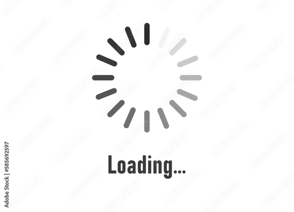 Fototapeta premium loading icon vector design. update, install icon.