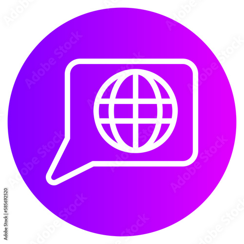 global network gradient icon