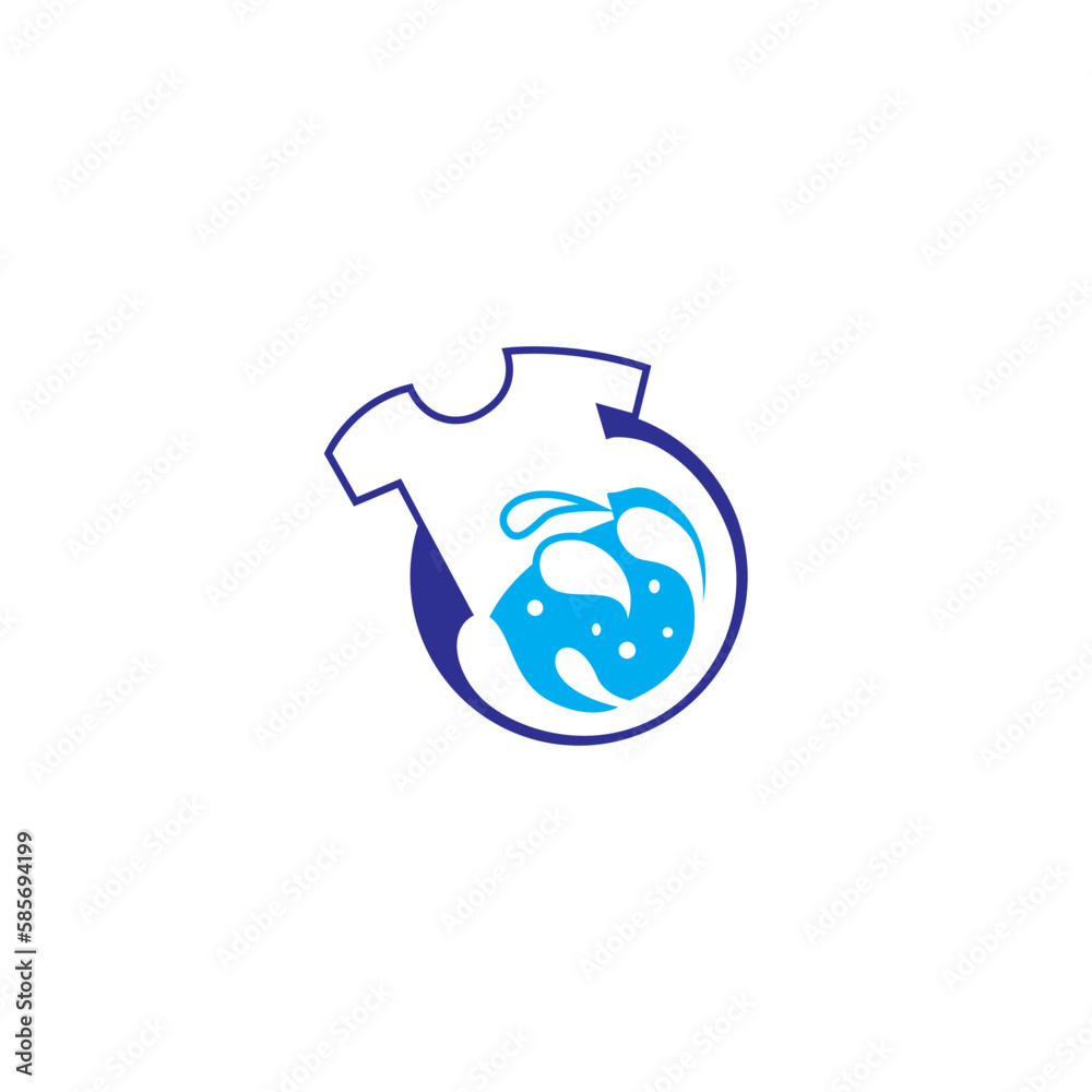 laundry logo washing clothes abstract vector illustration circle design laundry logo washing clothes abstract vector illustration circle design