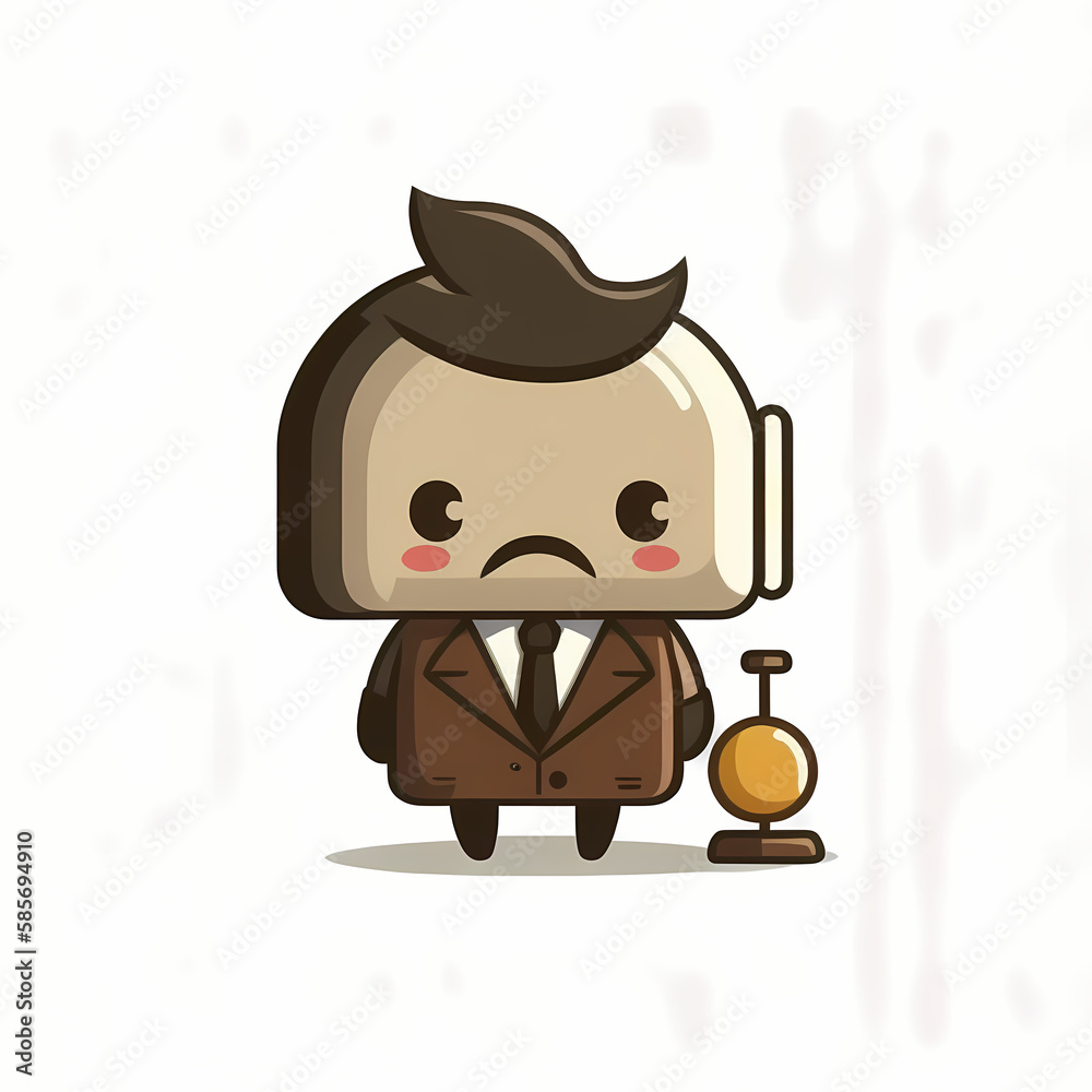 Lawyer Icon Logo. Generative AI Lawyer Icon Logo. Generative AI