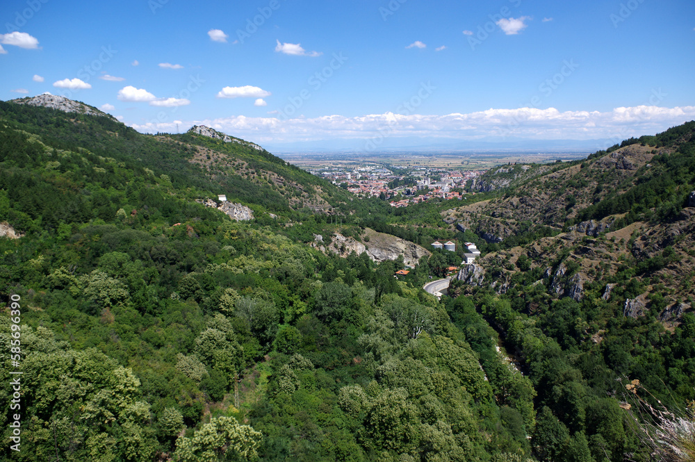 vue depuis la forteresse Asens, Bulgarie