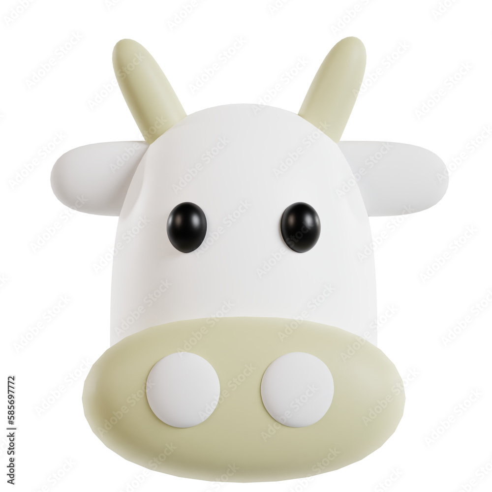 cow on isolated white background cow on isolated white background