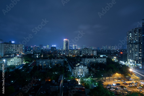 Night view of Hanoi city, Vietnam © Matt-san