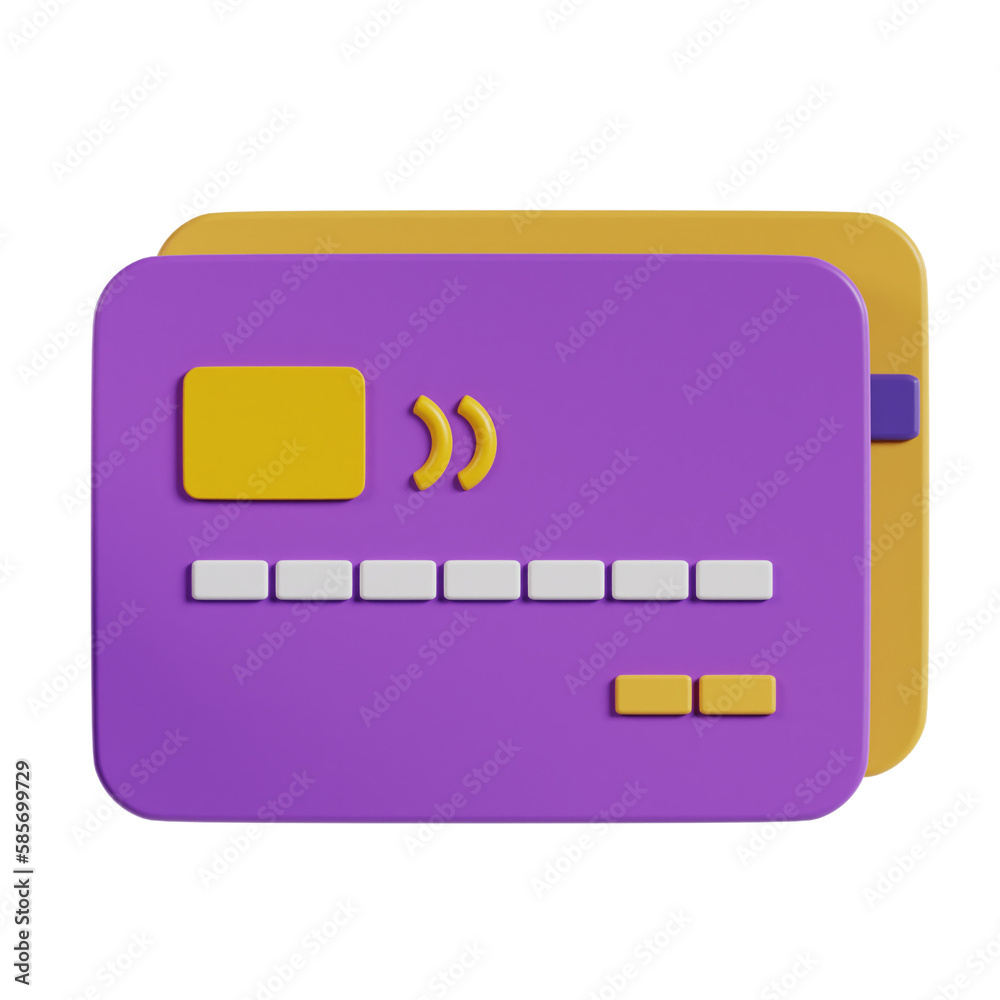 credit card for travelling 3d icon credit card for travelling 3d icon