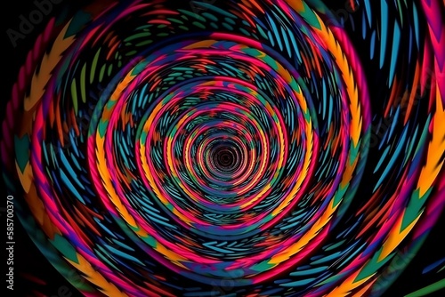 Abstract Hypnotizing Spiral Background