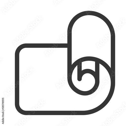 Pixel perfect, editable stroke, up scalable, line, vector bloop icon.