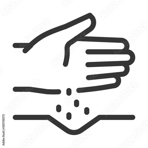 Pixel perfect, editable stroke, up scalable, line, vector bloop icon.
