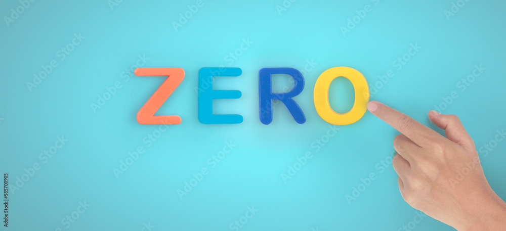 Fototapeta premium Copy space and word direct and hands