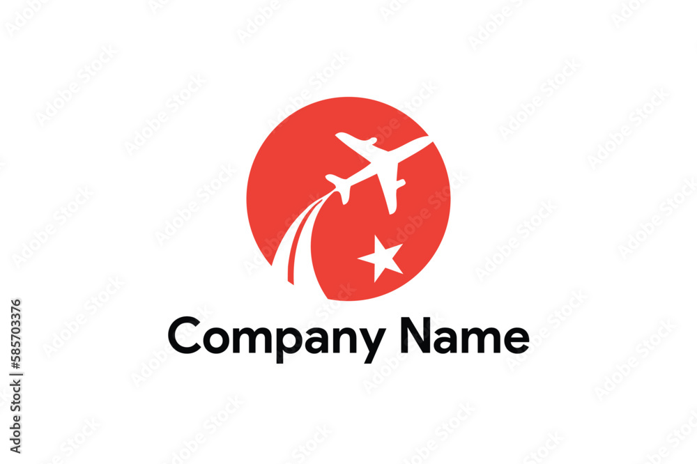 Airline Company Logo Design Template