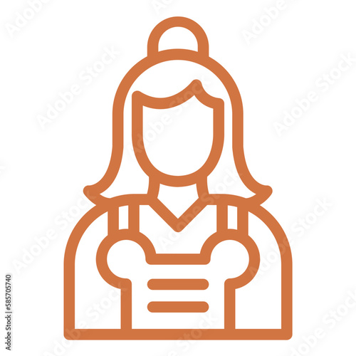 Vector Design Bride Icon Style