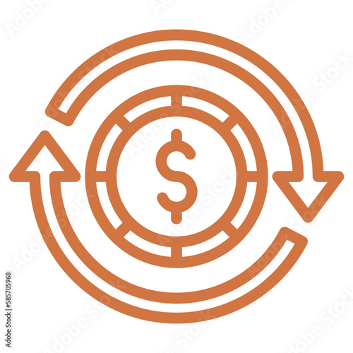 Vector Design Refinance Icon Style