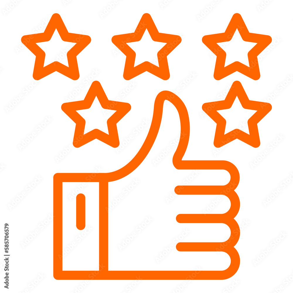 Vector Design Positive Review Icon Style Vector Design Positive Review Icon Style