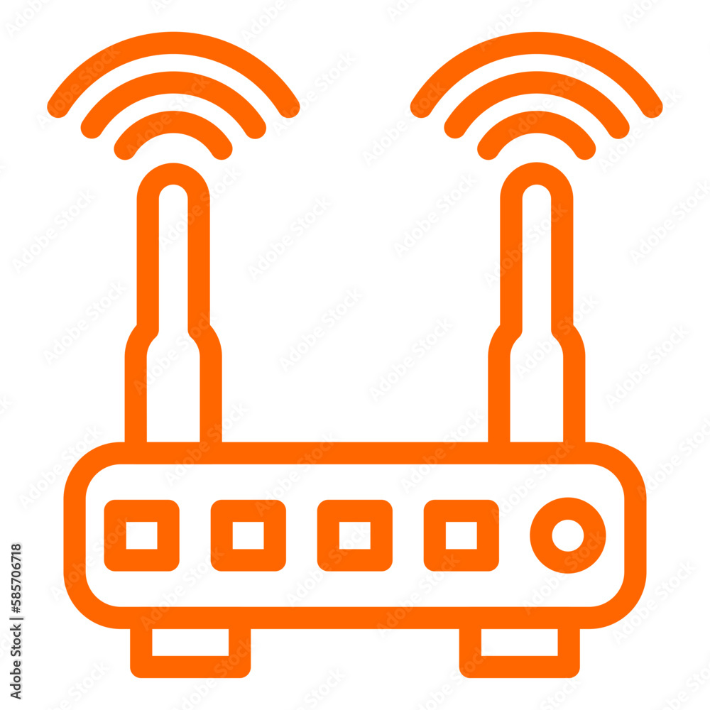 Vector Design Wifi Router Icon Style Vector Design Wifi Router Icon Style