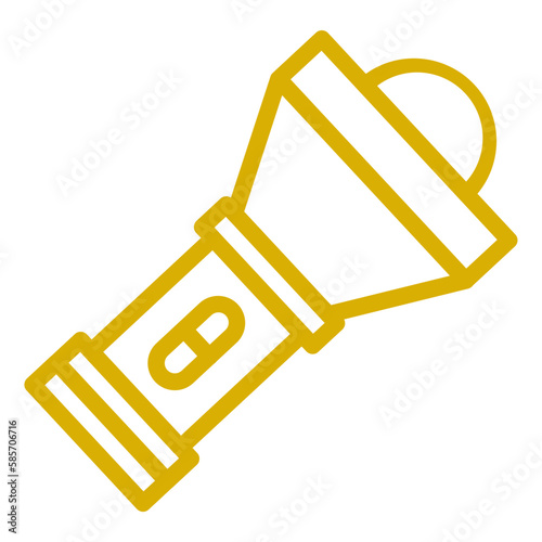 Vector Design Flashlight Icon Style
