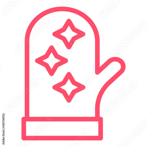 Vector Design Oven Mitt Icon Style