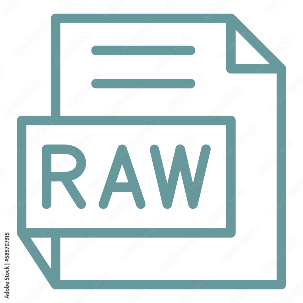Vector Design RAW Icon Style Vector Design RAW Icon Style