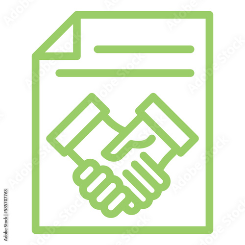 Vector Design Agreement Icon Style