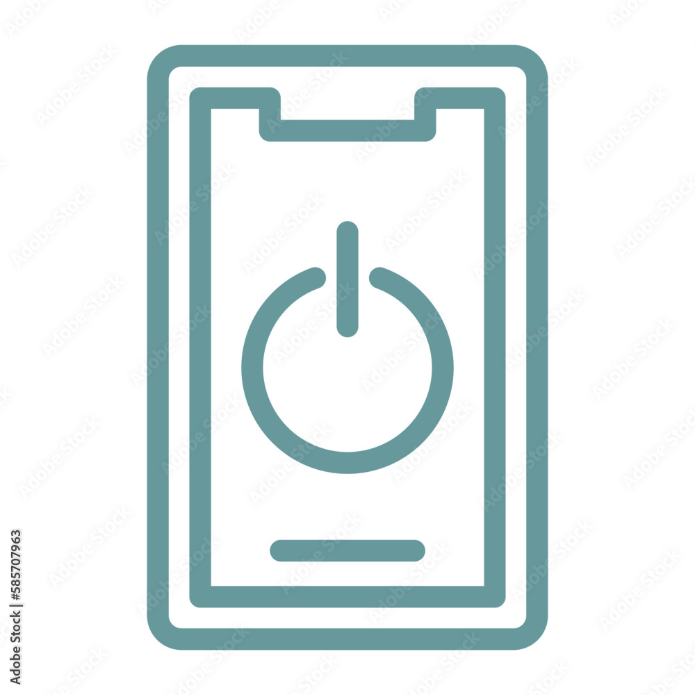 Vector Design Mobile Power Icon Style Vector Design Mobile Power Icon Style